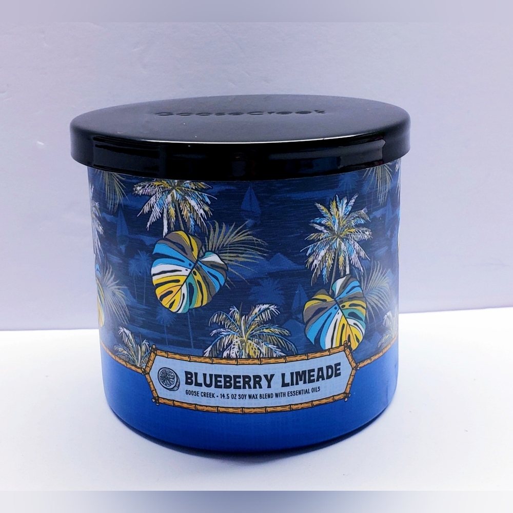 Goose Creek BLUEBERRY LIMEADE Large 3-Wick Scented Candle, 14.5 oz